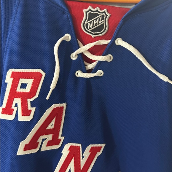 NY Rangers Authentic Hockey Jersey with Red and White Details. Brand new! - Picture 2 of 8